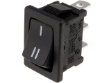 (imagem para) Botão interruptor basculante preto (ON)-ON (I/II) SPDT 250V 10A