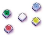 LED SMD 4x3.8mm Azul (imagem para) LED SMD 4x3.8mm Azul
