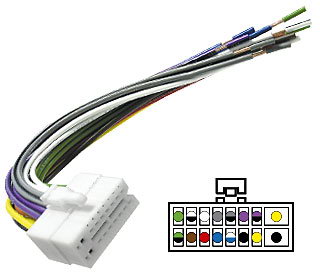 Cabo para Auto-R�dio - Clarion [16 Liga��es]