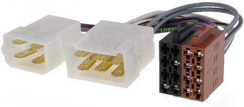 Adaptador para autor�dio ISO f�mea -� FIAT TIPO/TEMPRA/CINQUECEN