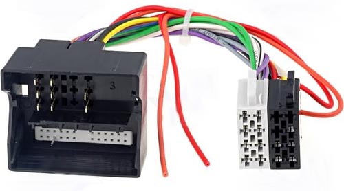 Adaptador para autor�dio ISO f�mea -� MERCEDES 2004->