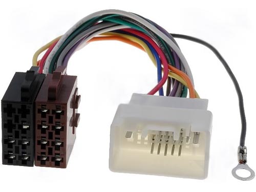 Adaptador para autor�dio ISO f�mea -� MITSUBISHI 2007->
