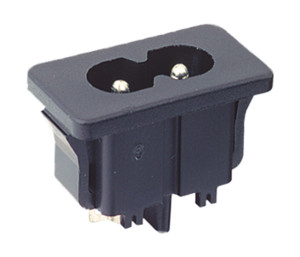 Ficha Painel tipo 8 - 2,5A 250V (imagem para) Ficha Painel tipo 8 - 2,5A 250V