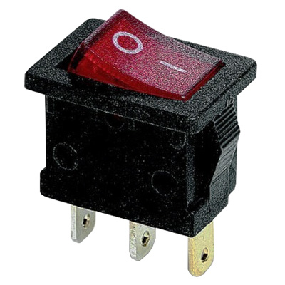 (imagem para) Interruptor 1 Circuito - 2 Posições ON/OFF 6A 250V Luminoso