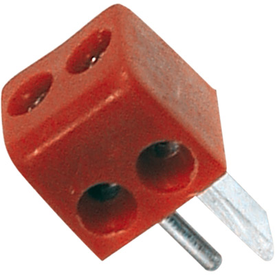 Ficha Altifalante Ponto - Traço Mini Macho Parafusos - Vermelha (imagem para) Ficha Altifalante Ponto - Traço Mini Macho Parafusos - Vermelha