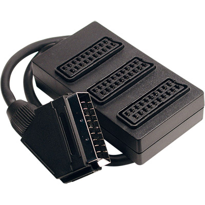 Cabo Scart Macho - 3xScart Femea. S- Caixa (equiv.2.0871) (imagem para) Cabo Scart Macho - 3xScart Femea. S- Caixa (equiv.2.0871)