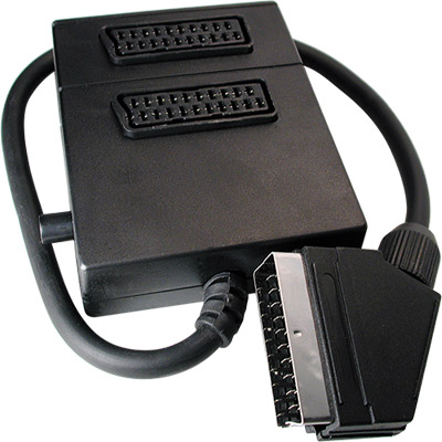 Cabo Scart Macho - 2xScart Femea. C- Comutador (61-0301CO) (imagem para) Cabo Scart Macho - 2xScart Femea. C- Comutador (61-0301CO)