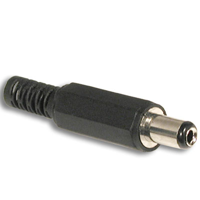 Ficha Alimentação DC Diam. 2,1mm Curta (imagem para) Ficha Alimentação DC Diam. 2,1mm Curta