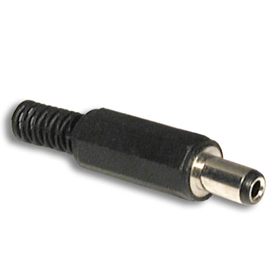 Ficha Alimentação DC Diam. 2,5mm Curta (imagem para) Ficha Alimentação DC Diam. 2,5mm Curta