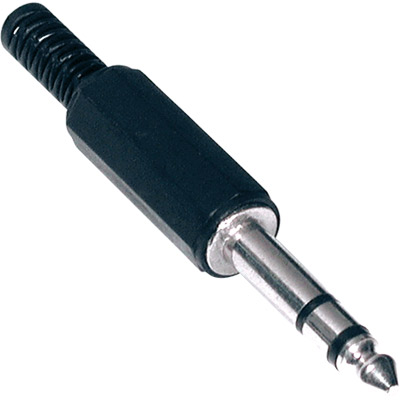 Ficha 6,5 Stereo Macho Plástico (imagem para) Ficha 6,5 Stereo Macho Plástico