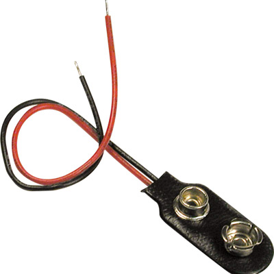 Clip Suporte de Pilhas 9V com fios de 15cm (imagem para) Clip Suporte de Pilhas 9V com fios de 15cm