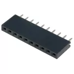 Barra de 10 pinos (1x10) fêmea 2.54mm para PCB (imagem para) Barra de 10 pinos (1x10) fêmea 2.54mm para PCB