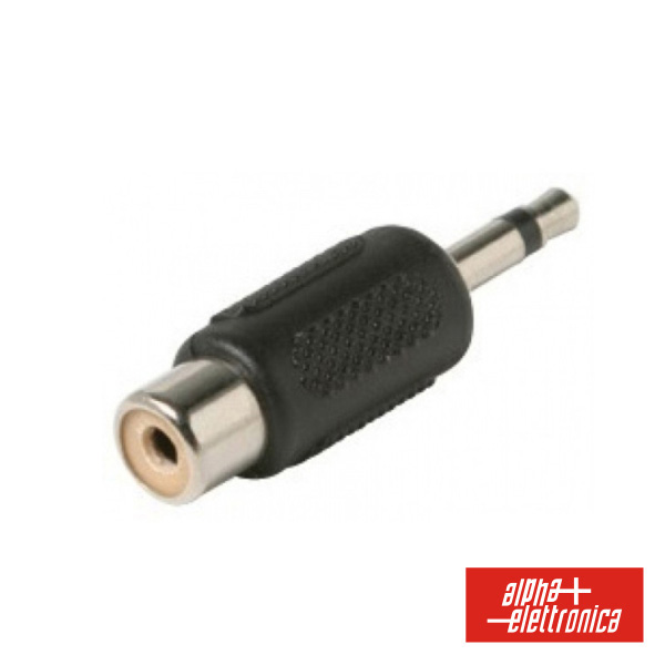 Ficha Adaptadora Jack 3.5mm Macho Mono / Rca Fêmea (imagem para) Ficha Adaptadora Jack 3.5mm Macho Mono / Rca Fêmea