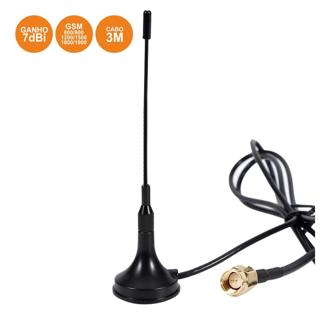 Antena Amplificada 7dbi P/ Gsm 900/1800mhz (imagem para) Antena Amplificada 7dbi P/ Gsm 900/1800mhz