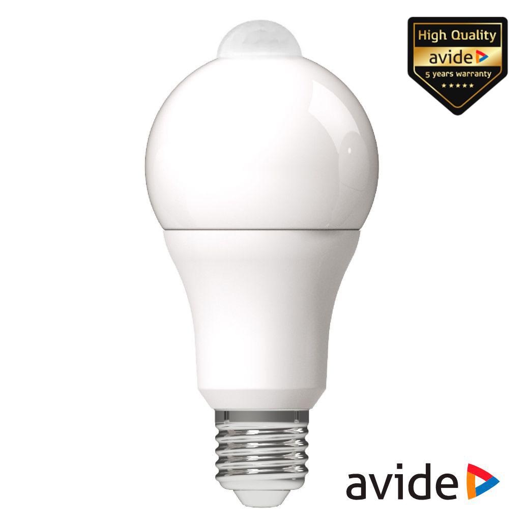 Lâmpada LED E27 R60 8.8W 230V 4000K 806lm C/ Sensor AVIDE (imagem para) Lâmpada LED E27 R60 8.8W 230V 4000K 806lm C/ Sensor AVIDE