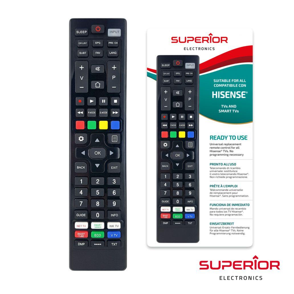 Comando TV Universal LCD/LED Hisense Smart TV (imagem para) Comando TV Universal LCD/LED Hisense Smart TV