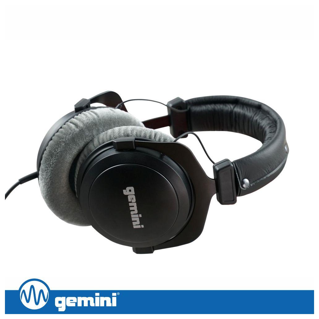 Auscultadores DJ PRO Preto GEMINI (imagem para) Auscultadores DJ PRO Preto GEMINI