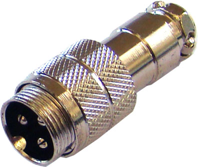 Ficha Micro 3 Pinos Macho - Extensão (imagem para) Ficha Micro 3 Pinos Macho - Extensão