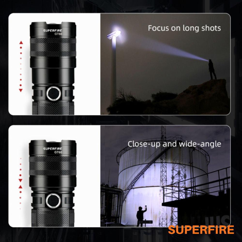 LANTERNA 36W 1680LM IP34 ZOOM SUPERFIRE (imagem para) LANTERNA 36W 1680LM IP34 ZOOM SUPERFIRE