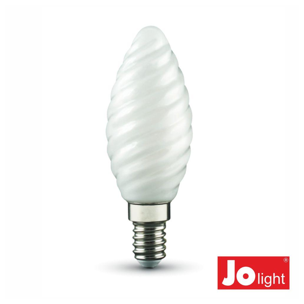 Lâmpada LED E14 Vela Filamento 4.5W 230V 2700K 470lm JOLIGHT (imagem para) Lâmpada LED E14 Vela Filamento 4.5W 230V 2700K 470lm JOLIGHT