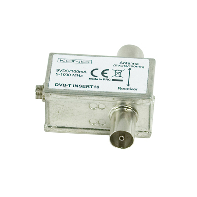 Alimentador 5V DC/ 100mA para Antenas DVB-T (TDT) (imagem para) Alimentador 5V DC/ 100mA para Antenas DVB-T (TDT)