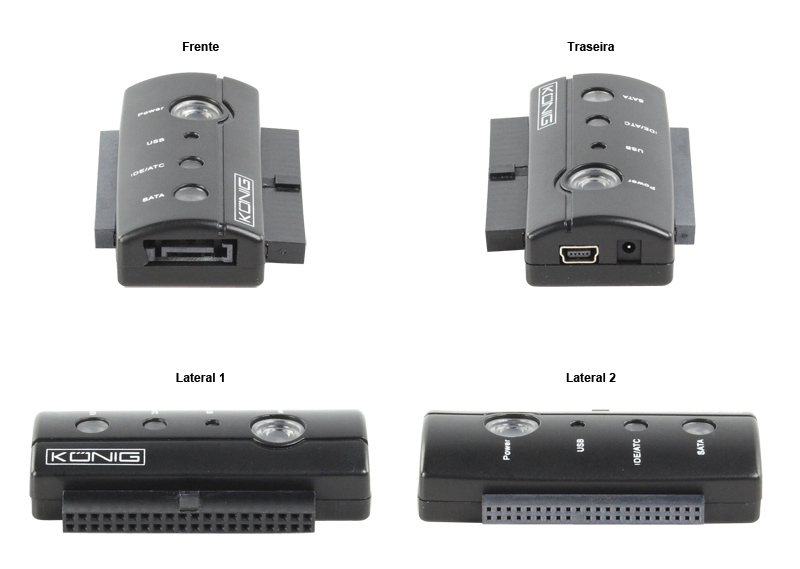 Adaptador IDE 2,5 - IDE 3,5 - SATA para USB