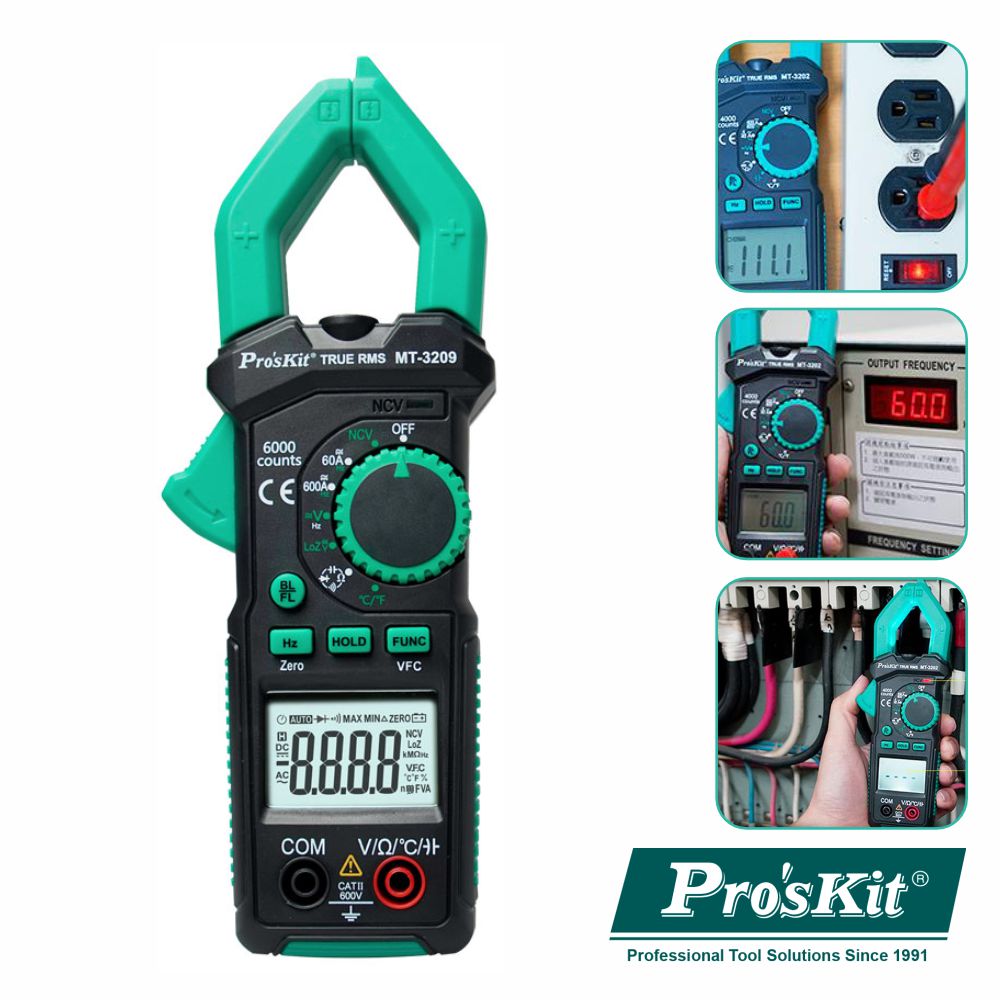PINÇA AMPERIMÉTRICA DIGITAL 3-5/6 AC/DC 600V PROSKIT (imagem para) PINÇA AMPERIMÉTRICA DIGITAL 3-5/6 AC/DC 600V PROSKIT
