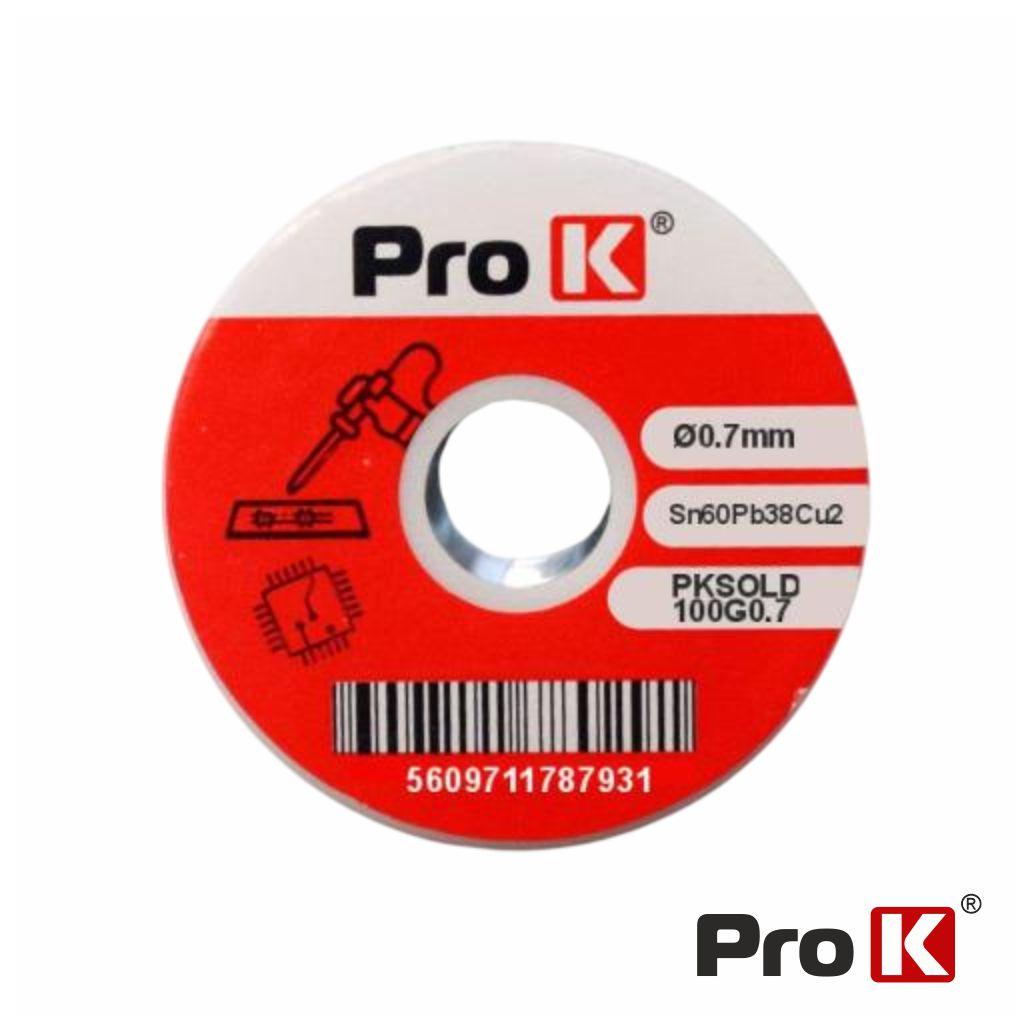 Solda 0.7mm Sn60Pb38Cu2 100g PROK (imagem para) Solda 0.7mm Sn60Pb38Cu2 100g PROK