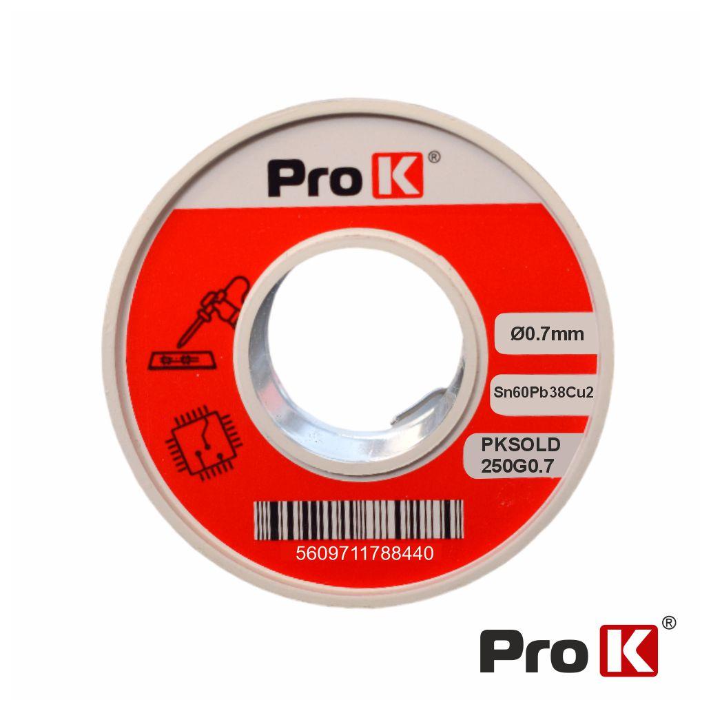 Solda 0.7mm Sn60Pb38Cu2 250g PROK (imagem para) Solda 0.7mm Sn60Pb38Cu2 250g PROK
