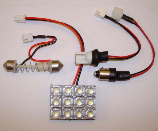 Placa de 12 leds para interior - Cor Branco