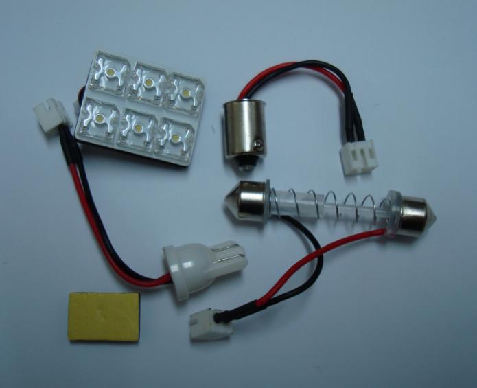 Placa de 6 leds para interior - De v�rias cores