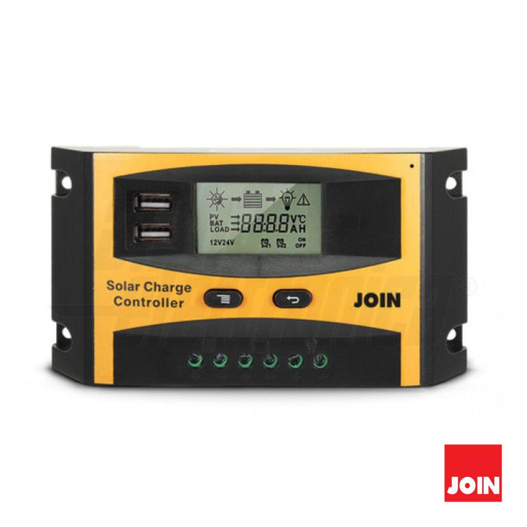 Regulador Painel Fotovoltaico 20A 12/24V JOIN (imagem para) Regulador Painel Fotovoltaico 20A 12/24V JOIN