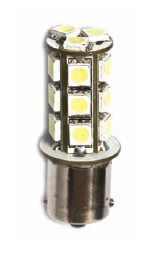 L�mpada BA15S de 27 Leds SMD cor Branca