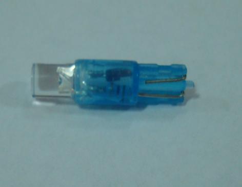 L�mpada T5 - 1 Led Azul para interiores, manometros, tablier