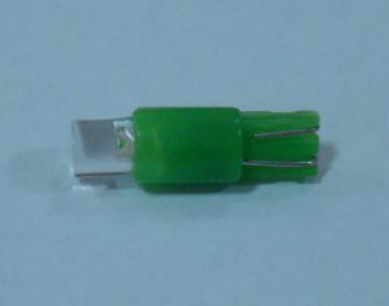 L�mpada T5 - 1 Led Verde para interiores, manometros, tablier