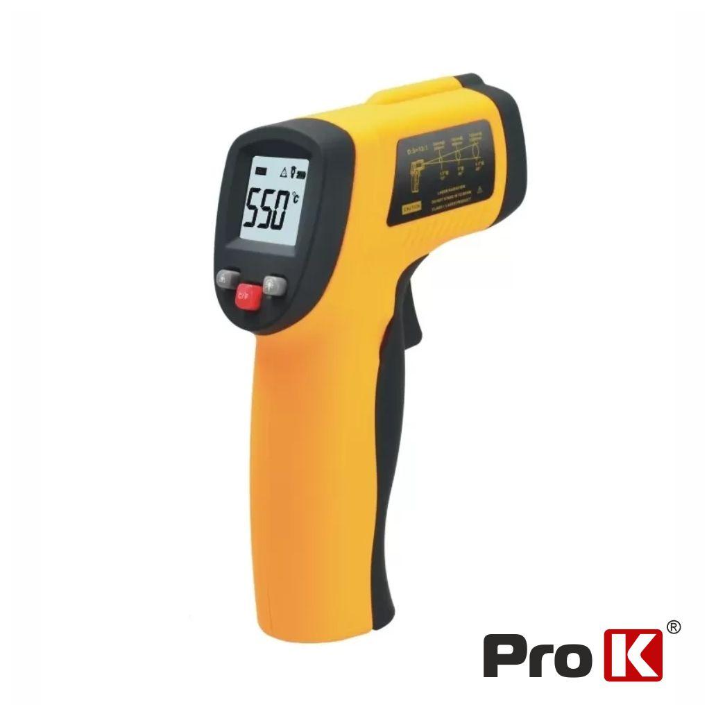 Termómetro IR Digital C/ Laser -50ºC a 550ºC Industrial PROK (imagem para) Termómetro IR Digital C/ Laser -50ºC a 550ºC Industrial PROK