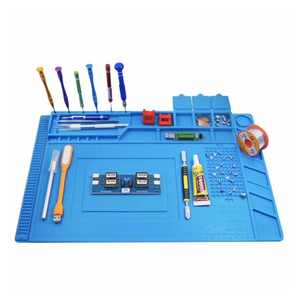 Tapete de Soldar Em Silicone 450x300mm (imagem para) Tapete de Soldar Em Silicone 450x300mm