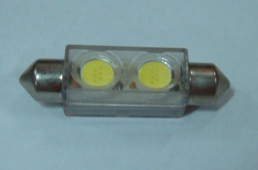 L�mpada Tubular - 42mm 2 Leds p/ interiore ou chapa de matr�cula