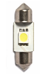 L�mpada Tubular - 31mm 1Led p/ interiores ou chapa de matr�cula
