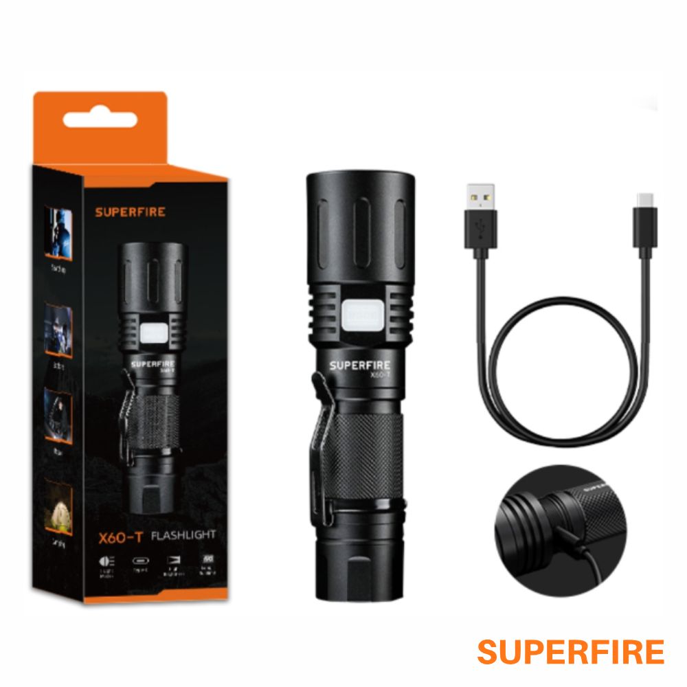 LANTERNA 36W 2200LM IP34 ZOOM SUPERFIRE (imagem para) LANTERNA 36W 2200LM IP34 ZOOM SUPERFIRE