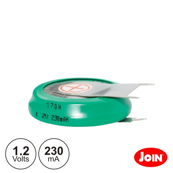 Bateria Ni-Mh 1.2V 230ma Com Patilhas JOIN (imagem para) Bateria Ni-Mh 1.2V 230ma Com Patilhas JOIN