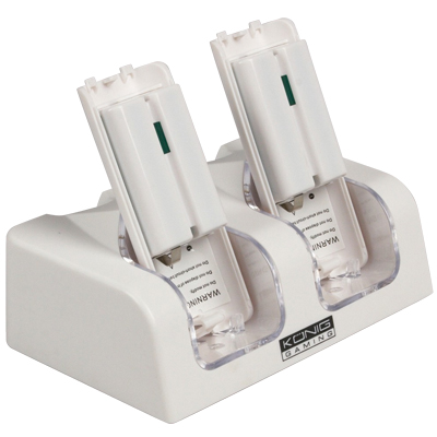 Carregador + 2 Baterias 1200mAH p- Comandos Nintendo Wii Carregador + 2 Baterias 1200mAH p- Comandos Nintendo Wii