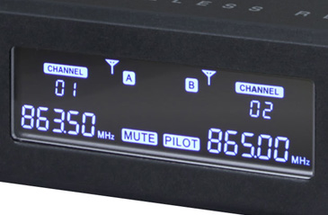 CENTRAL MICROFONE S/FIOS 2 CANAIS UHF 863.0/864.0MHZ KAM