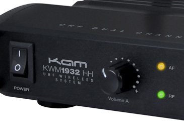 CENTRAL MICROFONE S/FIOS 2 CANAIS UHF 863.0/864.0MHZ KAM