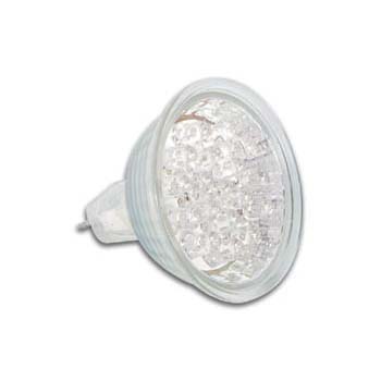 L�mpada de C�r Branca - 12V 18 LEDs - LAMPL12W