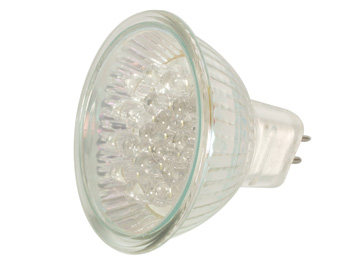 L�mpada de C�r Branca - 12V 18 LEDs 12Cd - LAMPL12W12
