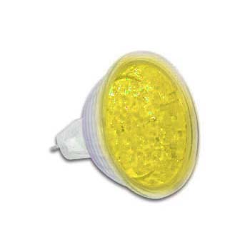 L�mpada de C�r Amarelo - 12V 18 LEDs - LAMPL12Y