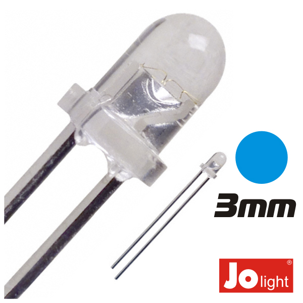 LED 3MM AZUL ALTO BRILHO (imagem para) LED 3MM AZUL ALTO BRILHO