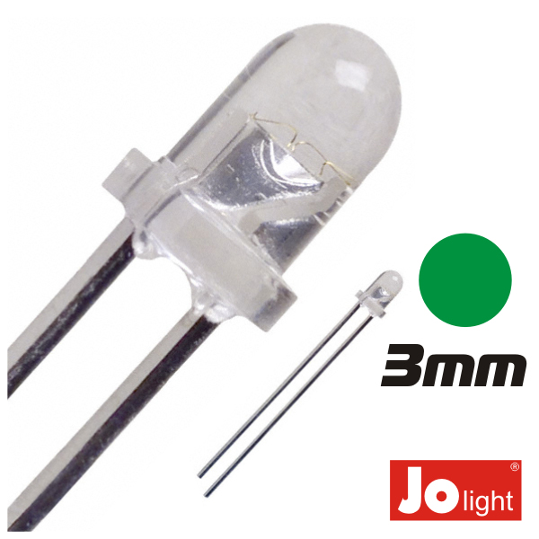 LED 3MM VERDE ALTO BRILHO (imagem para) LED 3MM VERDE ALTO BRILHO