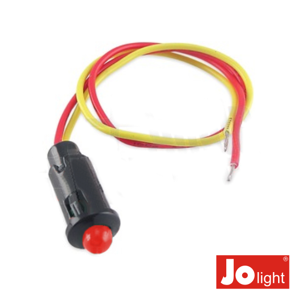 LED 12V DC C/ 19CM CABO VERMELHO JOLIGHT (imagem para) LED 12V DC C/ 19CM CABO VERMELHO JOLIGHT
